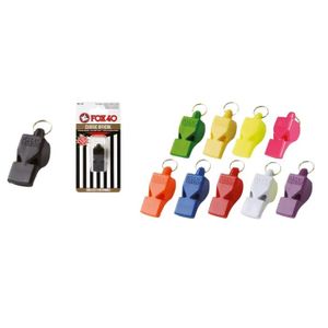 Sifflet Avec Attache Doigt - Noir - Pour Arbitres, Entraîneurs, Sports En Extérieur - Pratique Et Résistant - 6