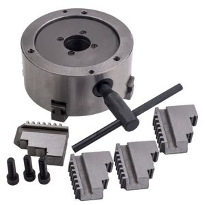 4-Jaw Lathe Chuck 4-Mâchoire Mandrin De Tour Mandrin En Métal Manuel K72-80