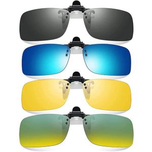 Embryform lunettes de soleil polarisantes clipsables unisexes adaptées aux myopes et à la vision nocturne pour lunettes de myopie extérieure/conduite/pêche