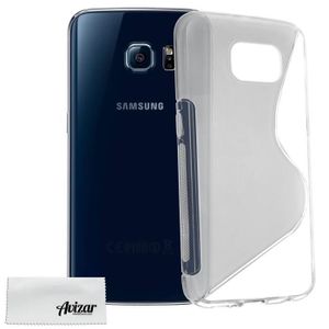 COQUE - BUMPER Coque Silicone Gel S-Line Samsung Galaxy S6 - Transparent