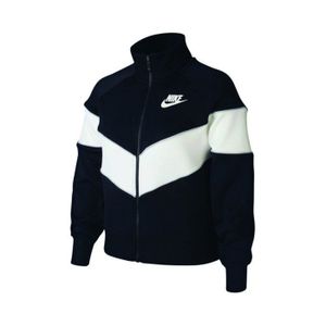 SURVÊTEMENT Veste de survêtement Nike SPORTSWEAR HERITAGE Junior - Noir - Football - Manches longues - Respirant