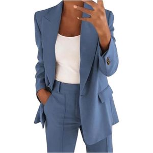 Blazer femme hotsell bleu roi