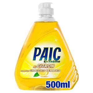 LIQUIDE LAVE-VAISSELLE PAIC extrême citron - 500ml