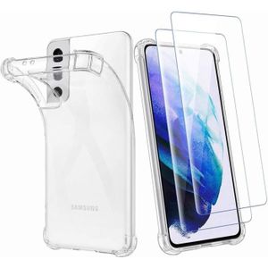 Acheter Protecteur d'écran de téléphone, 3 pièces, en verre trempé, pour  Samsung Galaxy S21 Ultra S20 FE 5G A40 A32A72