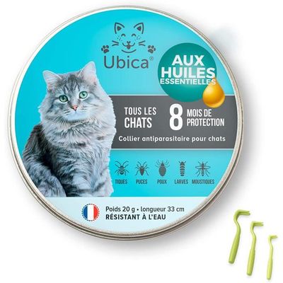 Collier Anti Puces Pour Chat Naturel Anti Tiques Pour Chats Formule A Base D Huiles Essentielles De Citronnelle 100 Waterproof Cdiscount