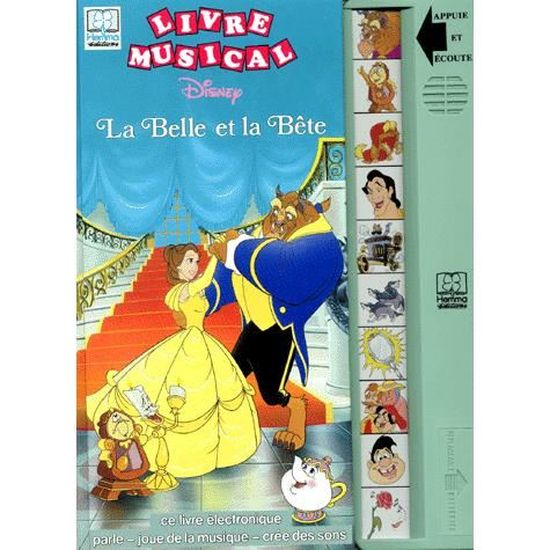 Livre Musical La Belle Et La Bete Cdiscount Librairie