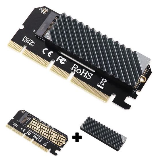 Riser Convertisseur M.2 M Key Vers PCIe 3 Ports, Carte MPCIe Vers PCIe 2.0 1x, Neuf, Marque KALEA-INFORMATIQUE