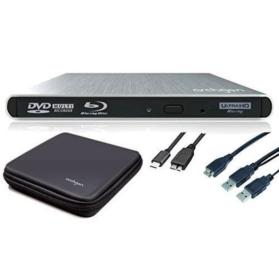 Archgon Externe 4k Uhd Player Blu Ray Burner Usb 3 0 Usb C xl Stream Slot Load Disc Drive Pioneer r Ud04 Uhd Blue Ray Alu Silv Cdiscount Informatique