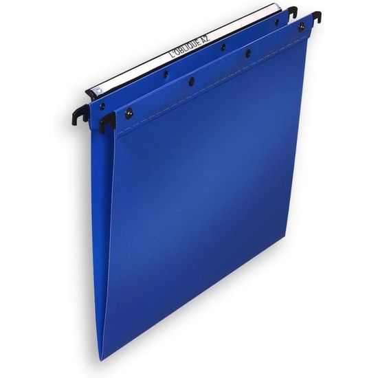 Dossiers Suspendus Elba Ultimate PP - Lot 10 - Fond En V Bleu - Polypro 5/10°