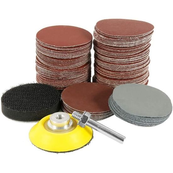 8 Disques à Poncer 125 Mm – Grains 240 Et 400, éponge Abrasive, Pour Ponceuse Excentrique, Métal, Bois