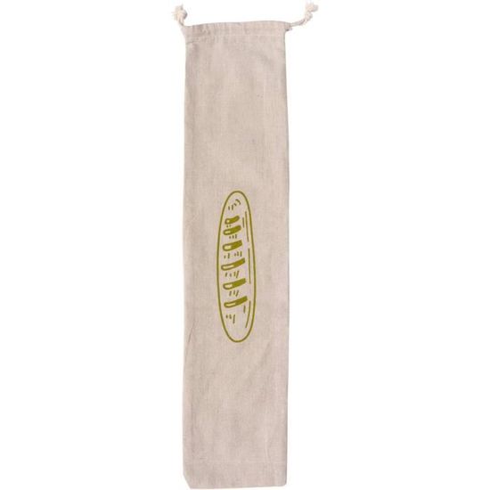 Sac à Pain Réutilisable Pebbly NBA157 - Coton Bio Brun 65x20cm