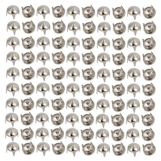 50 Rivets Plastique Noir 6mm - Fixation Rapide Pour Garniture Auto - Sourcing Map
