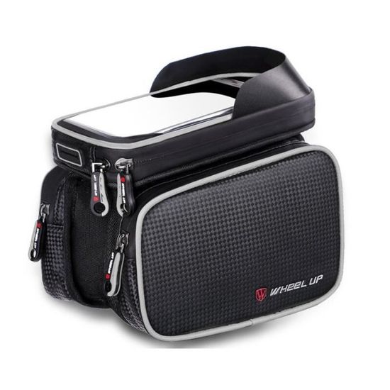Sac De Cadre Vélo Ibera IB-TB10 Noir Fixation Rapide Pour Téléphone Ou Outils