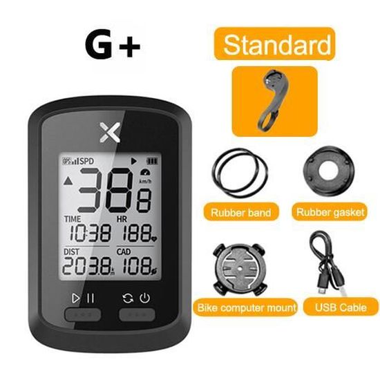 Compteur Vélo Sans Fil 3-en-1 - Cardiofréquencemètre, Cadence, Vitesse - Écran LCD Rétroéclairé - IP66