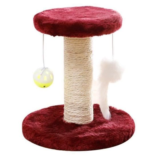 Griffoir Double Pour Chat En Sisal Naturel - Lit Et Grattoir 2 En 1, Protection Meubles, 56x35.5x37 Cm