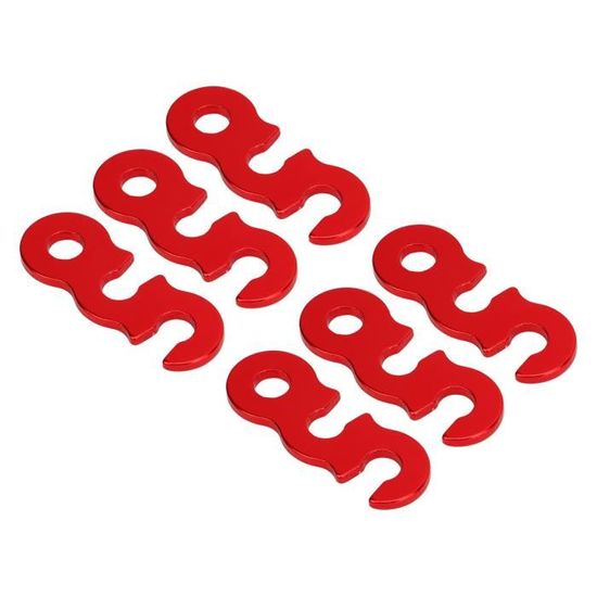 12 Tendeurs De Corde En Aluminium Rouge – Diamètre Trou 8 Mm – 3 Trous – Pour Tente, Bâche