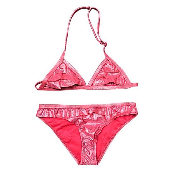 Coussinets Amovibles Maillot De Bain 2 Pièces Fille Arshiner - Tankini à Volants - Bretelles Réglables - Taille 5-13 Ans Maillot Plage Fille