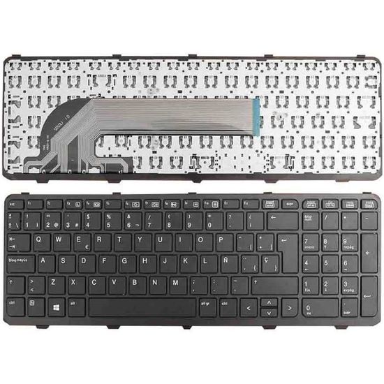 Clavier AZERTY HP Probook 450 G1 - Référence SN8126 (727682-051) - Neuf En Emballage, Filaire, Noir