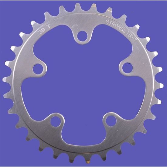 Plateau STRONGLIGHT BIO STRONG Aluminium - 28 Dents, 5 Branches, Entraxe 74 Mm - Neuf