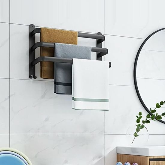 Porte-serviettes Vertical Gris Pour Plan De Travail - 20x16 Cm, Pliable, Sans Perçage - Cuisine Et Salle De Bain - 11