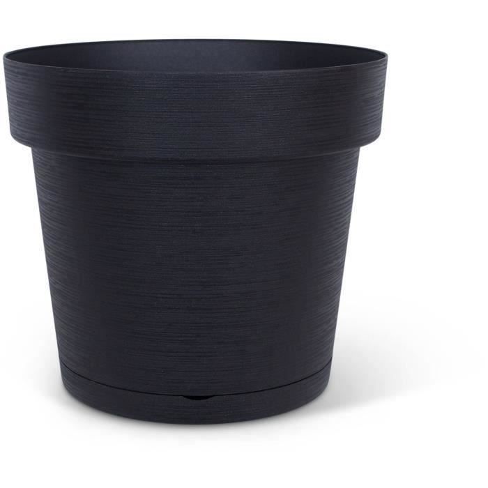 Pot à réserve d'eau GARDEN ID Glamour 40 cm Surface granuleuse Intérieurextérieur Design épuré.