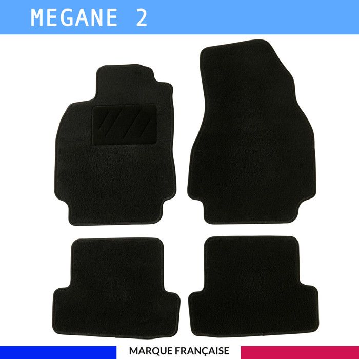 Tapis En Velours Noir Pour : Renault Megane I Cabriolet, Coupé (1995-2002) - Auto