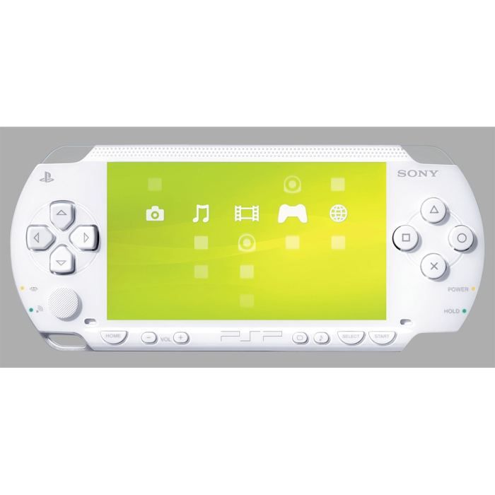 Console PSP blanche céramique - Sony - Pack avec accessoires et carte mémoire 32 Mo