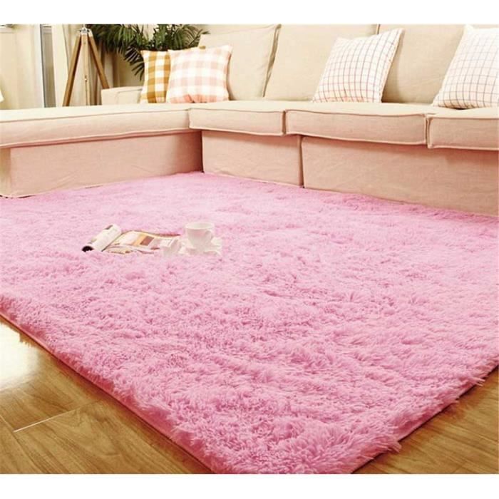 Tapis de Sol Shaggy Confortable Moquette Anti-déra