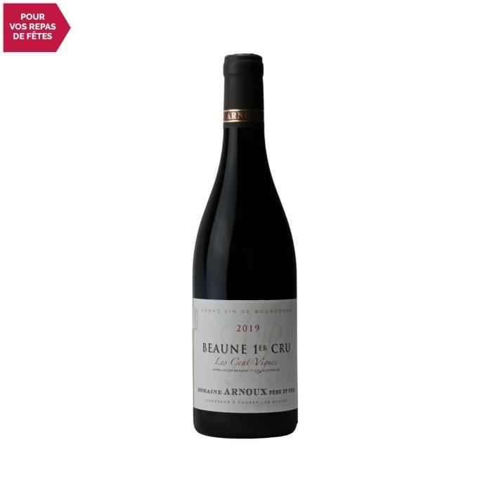 Beaune 1er Cru Les Cents Vignes Rouge 2019 - 75cl - Domaine Arnoux Père et Fils - Vin AOC Rouge de Bourgogne - Cépage Pinot Noir