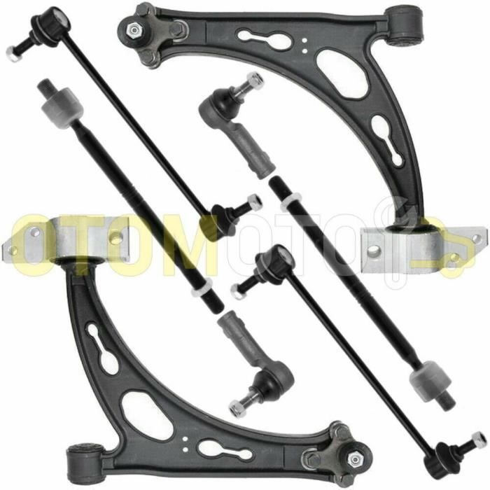 Bras de suspension avant pour AUDI A3 8P 8PA 2.0 TDI triangle, rotule, biellette 10 pièces