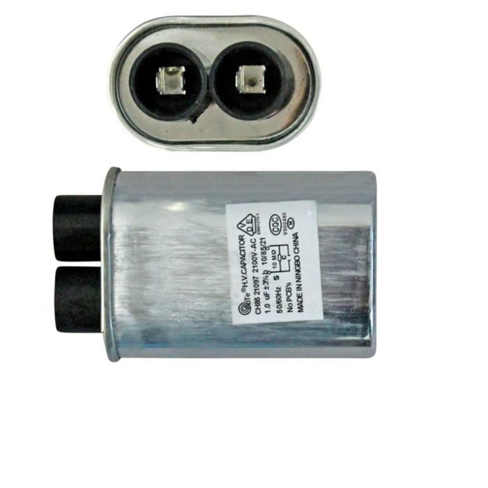 Remplacement à haute tension de condensateur de haute tension de 0.92uF 2100V pour le four à micro-ondes 70 × 52 × 33 mm