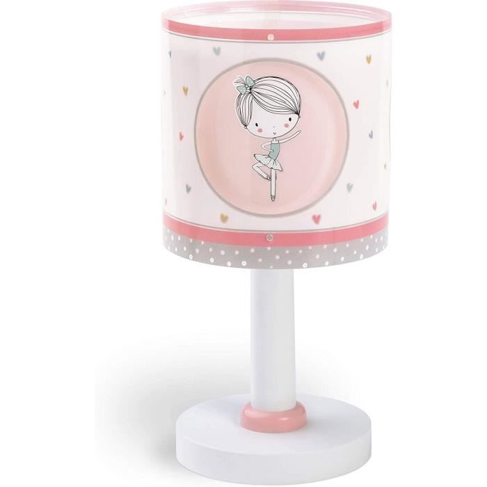 Dalber lampe de table enfant Sweet Dance danseur rose