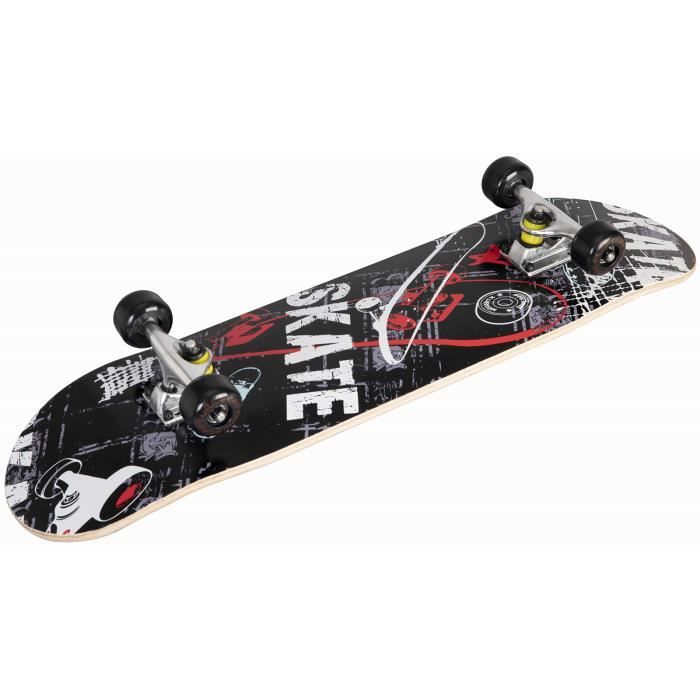 Capture -Street Surfer 31- Skateboard 79cm, 31-, Skateboard en bois d’Erable, roulements Carbone ABEC-7, en ville, skateparks, …