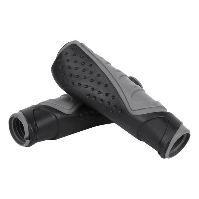 EJ.life poignées de guidon en caoutchouc 2 pièces poignées de guidon de vélo VTT poignée en caoutchouc vélo équitation