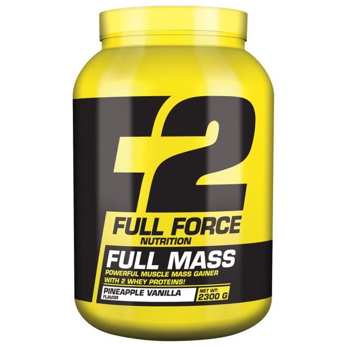 FULL MASS 2300g ANANAS-VANILLE - Full Force Nutrition Proteine Gainer