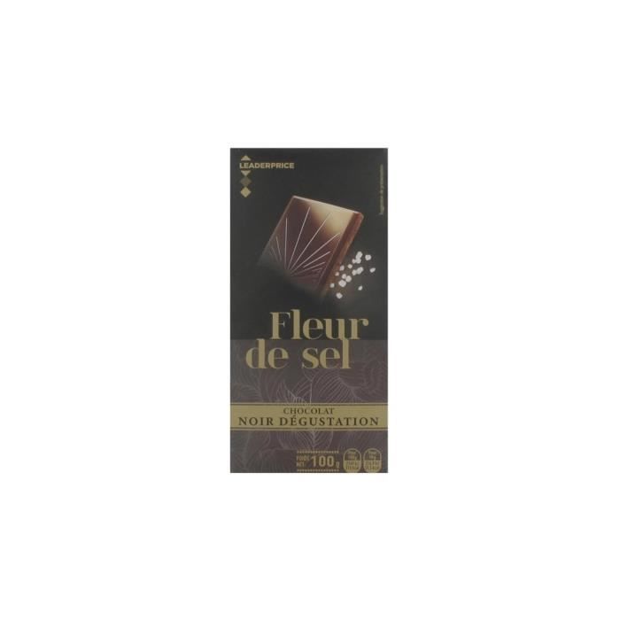 Tablette de chocolat noir dégustation - Fleur de sel