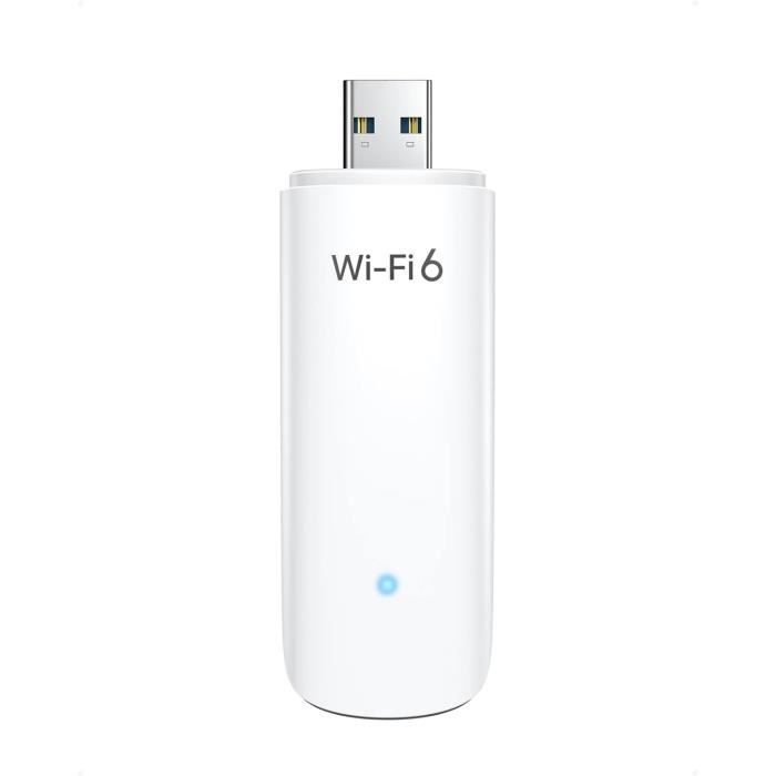 Clé WiFi USB 3g - 1300Mbps adaptateur wifi usb - USB 3.0 Dongle Wifi Bi-bande 2.4G/5.8G 802.11 AC - SoftAP Mode - Noir
