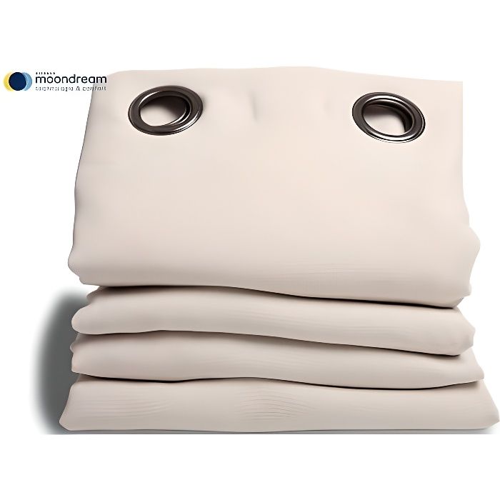Rideau phonique et isolant thermique 135X260 Moondream - Coquille