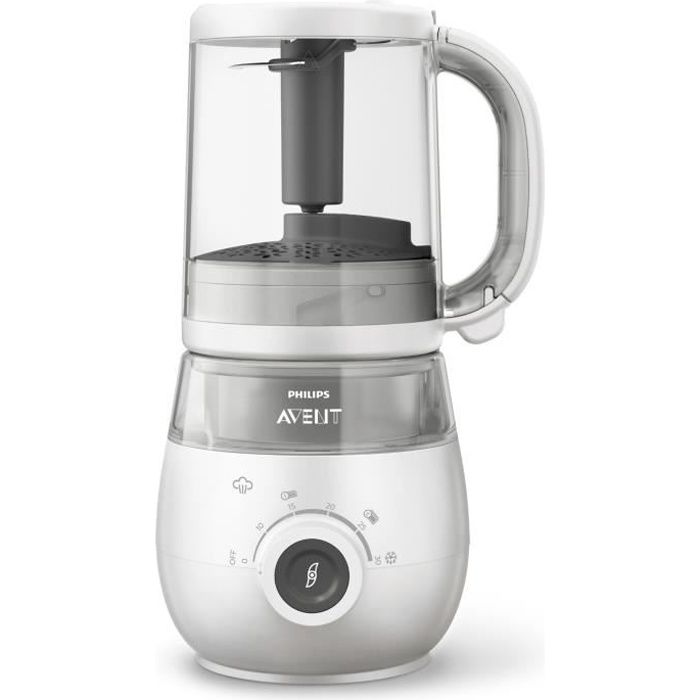 PHILIPS AVENT SCF883/01 Robot cuiseur-mixeur 4 en 1 - Gris