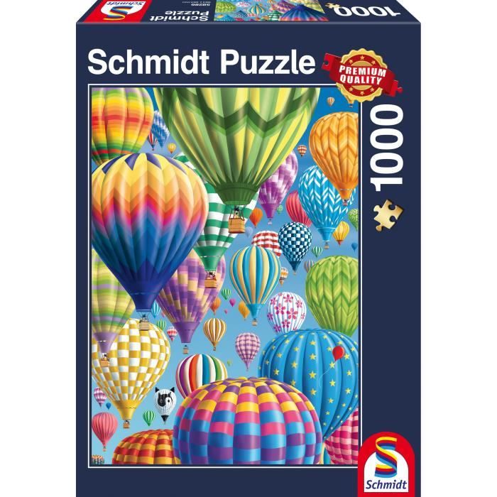 Puzzle Envol de ballons colorés, 1000 pcs