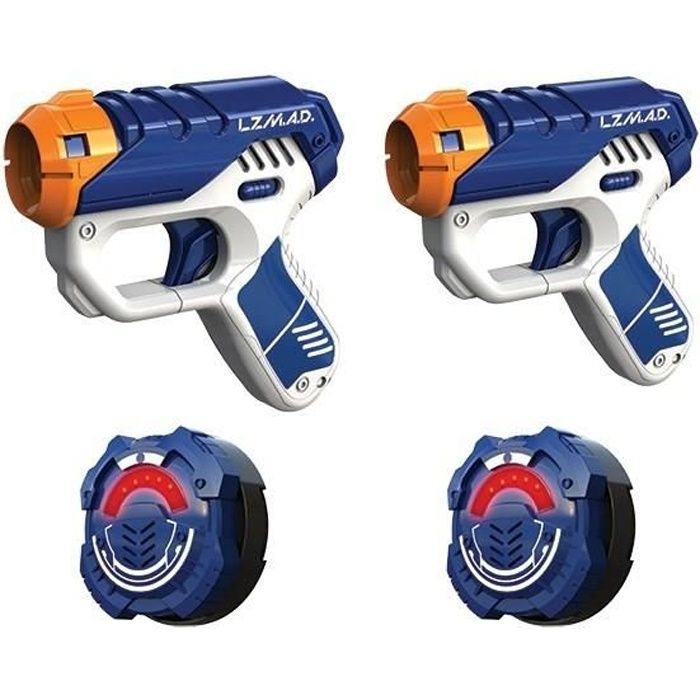 LAZER M.A.D. - Dual Black Ops - Laser Game Enfant - 2 pistolets Black Ops + 2 cibles - 6 ans et +