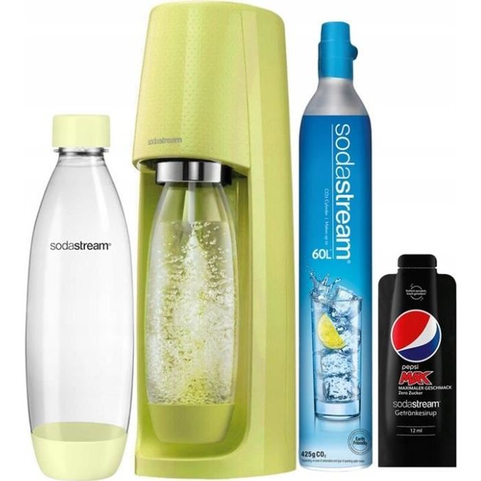 SODASTREAM EASY SATURATOR EAU SIPHON SUNNY LIME + PEPSI MAX 12ml