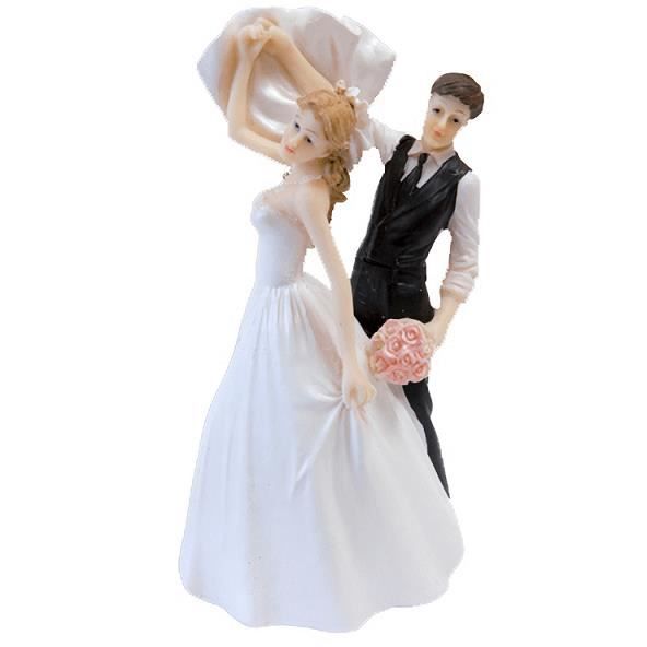 Figurine mariage couple de mariés: Virevoltant (x1) REF/SUJ4972