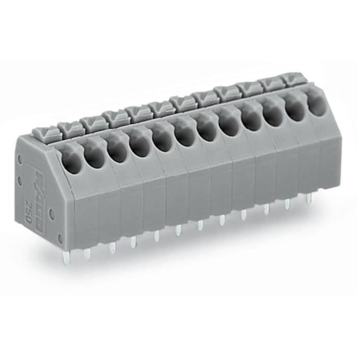 Bornier à ressort WAGO 250-111/000-006 1.50 mm² Nombre de pôles 11 bleu 1 pc(s)