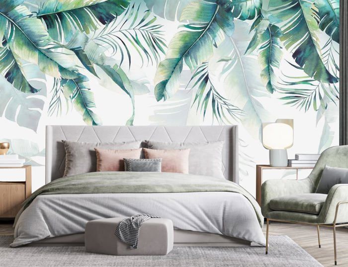 Papier Peint Panoramique Jungle 3d Soie, 356x250cm Jungle Tropical ...