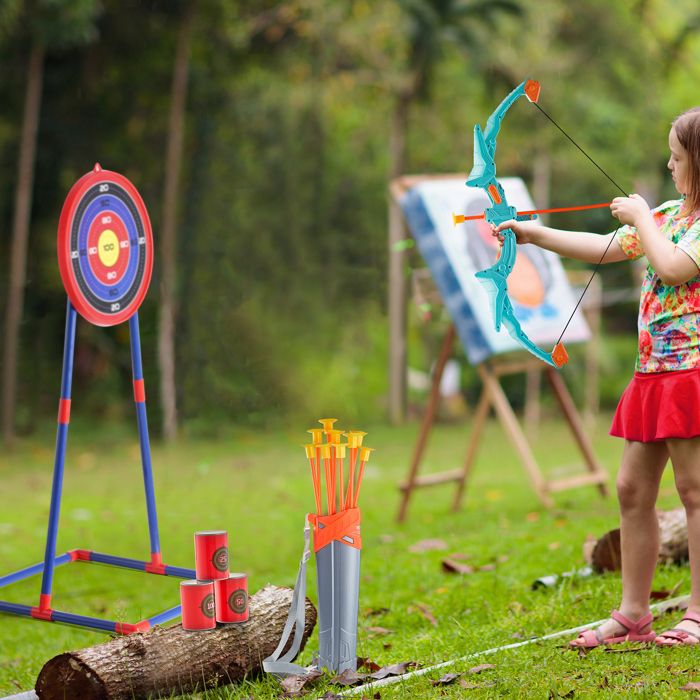1 jeu de ventouse tir à l'arc arc et flèches jouets ensemble cibles de