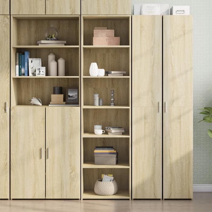 vidaXL Buffet haut chêne sonoma 50x41x185 cm bois dingénierie 3281682