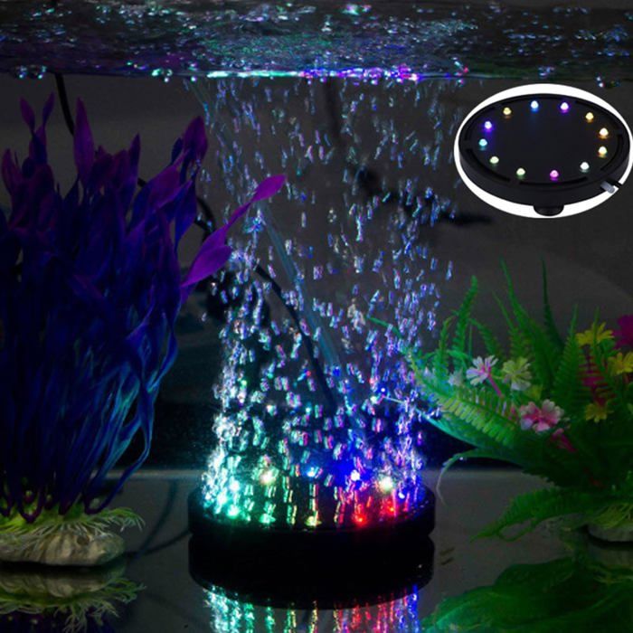 Comparer les prix de Aquarium 12 Multicolore RGB LED Aquarium Sous-Marine Bulle Sous-Marine Lumière Nuit Mer / Multicolore LED Aquarium Air Pierre