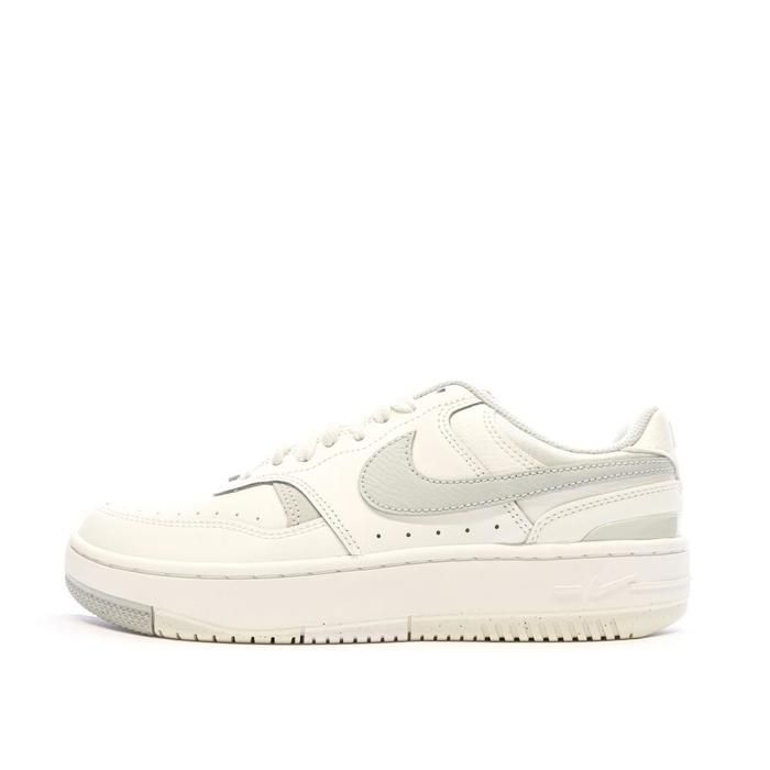 Nike Baskets - Nike - Gamma - Blanc/Bleu - Cuir - Plat - Femme