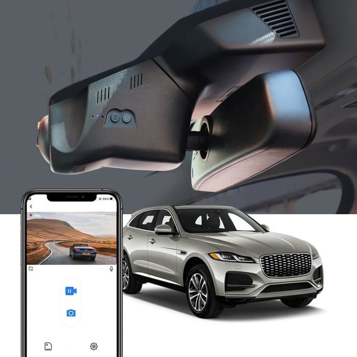 Fitcamx Dashcam 4K Pour Porsche - Installation Intégrée Modèle C - WiFi, Vision Nuit, 64GB Incluse